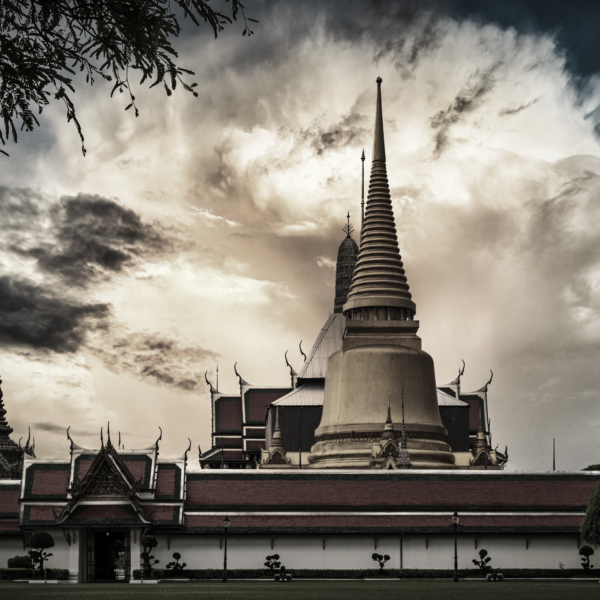 Grand Palace at Sanam Luang side in Bangkok.