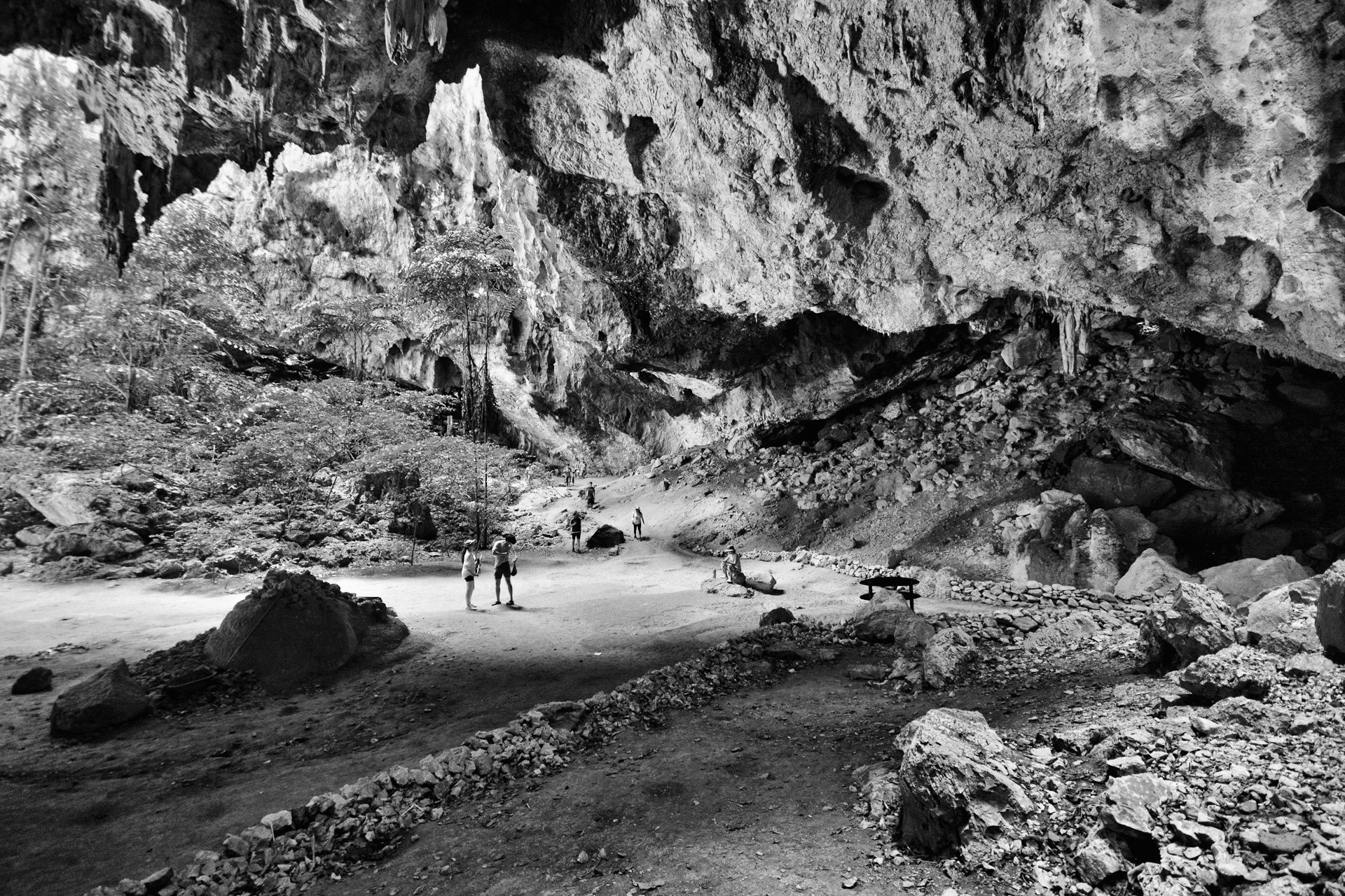 the trail to the cave